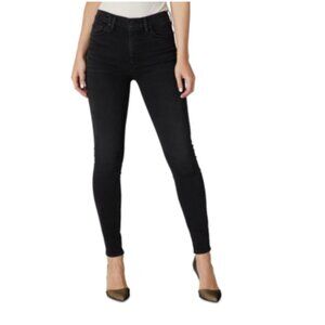 Hudson Barbara High Waist Skinny Size 31 Black Velvet - NWOT